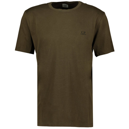 CP Company 20 Khaki Paint Stroke T-Shirt - LinkFashionco