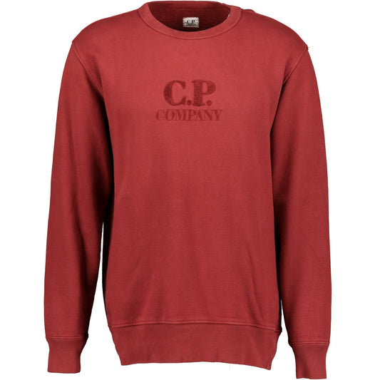 CP Company Red Diagonal Raised Jumper - LinkFashionco