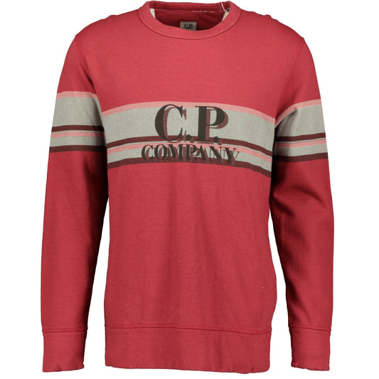 CP Company Red Logo Jumper - LinkFashionco