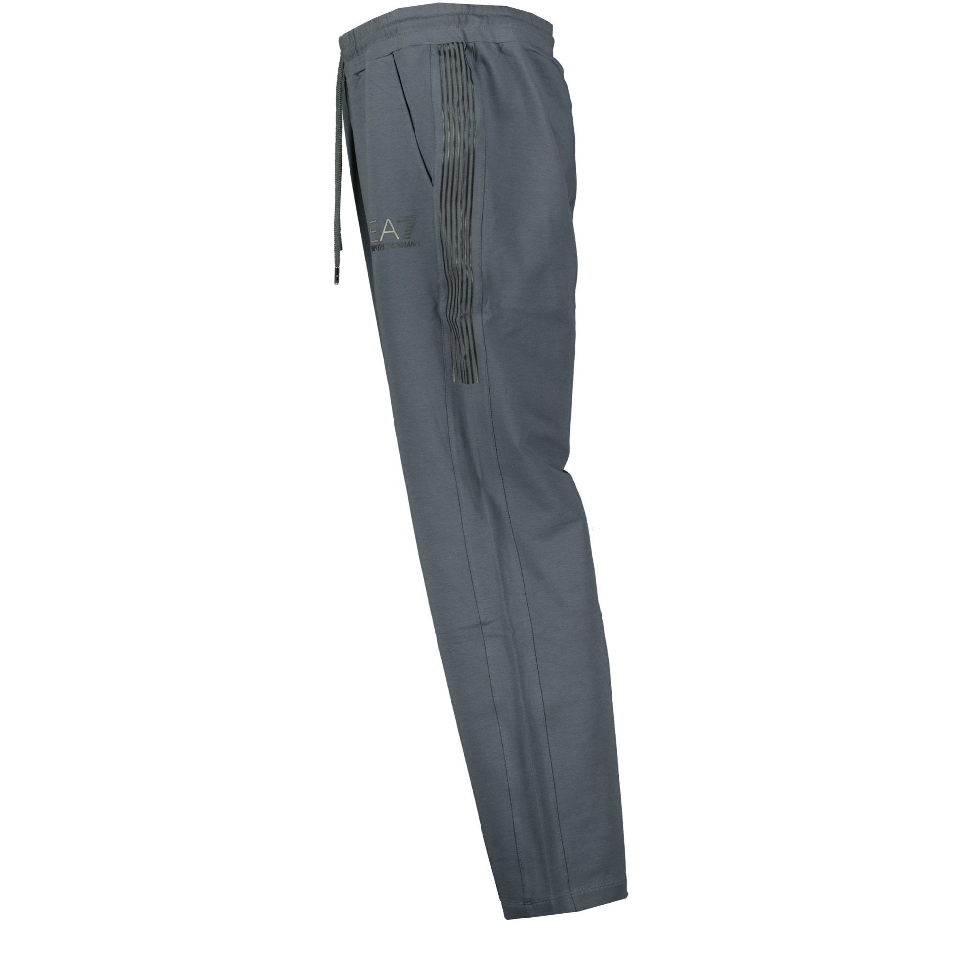 EA7 Open Bottom Tracksuit Bottoms Grey - LinkFashionco