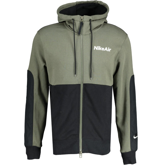 Nike Air Khaki & Black Hoodie - LinkFashionco